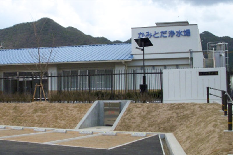 上戸田浄水場の外観の写真